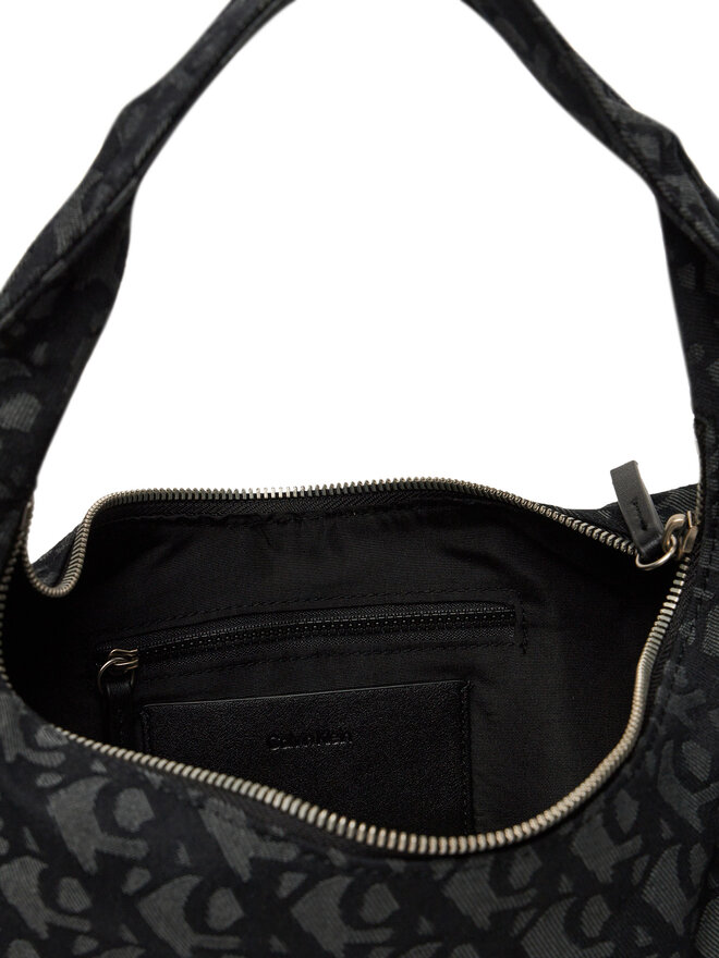 Calvin Klein Τσάντα Calvin Klein Ckj Monogram Pinched Medium Shou LV04F3206G Μαύρο