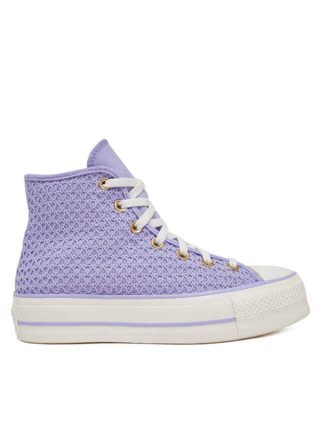 Converse Кецове Converse Chuck Taylor All Star Lift Platform Knit Kadın Mor A13644C Виолетов