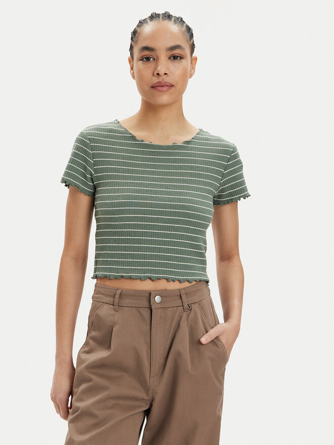 ONLY ONLY Marškinėliai Anits 15253651 Žalia Regular Fit