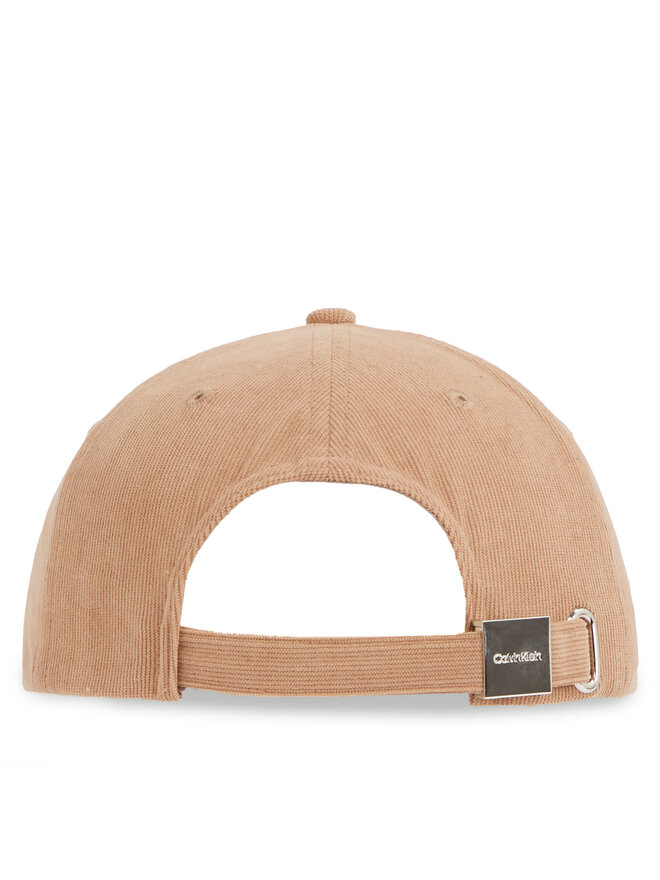 Calvin Klein Czapka z daszkiem Calvin Klein Corduroy Cotton Cap K60K612894 Brązowy