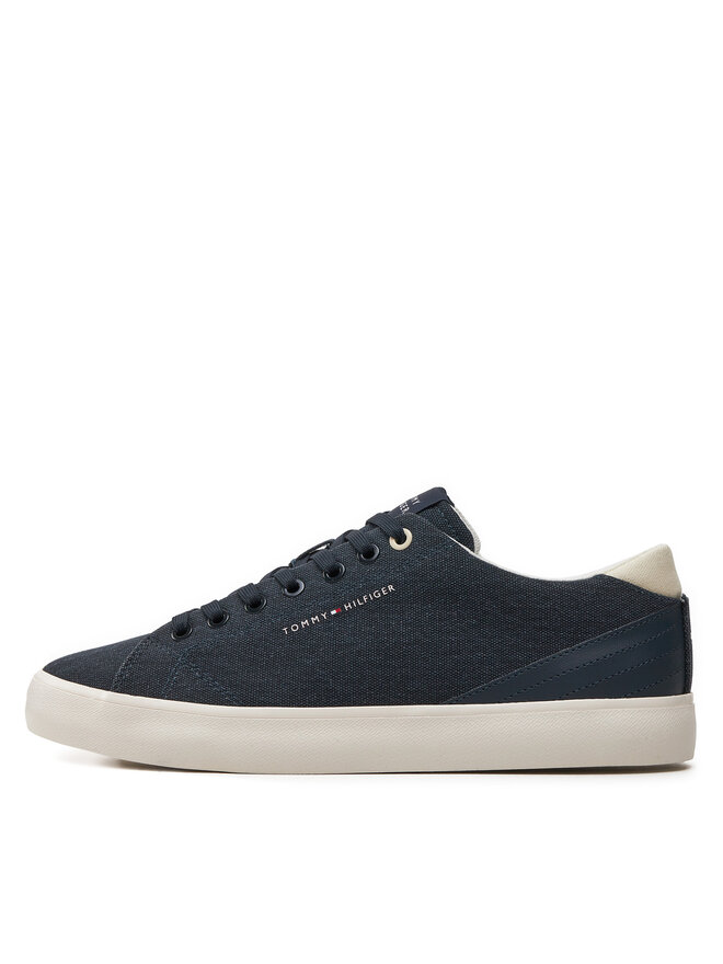 Tommy Hilfiger Teniszcipő Tommy Hilfiger Th Hi Vulc Low Summer Cvs FM0FM05056 Sötétkék