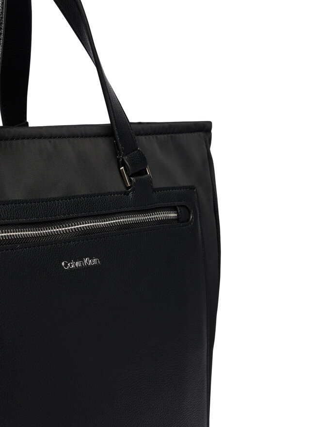 Calvin Klein Handtasche Calvin Klein Ssnl Raised Logo Tote LV04D3502G Schwarz