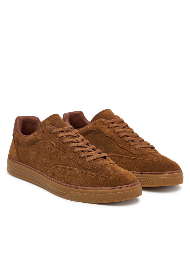 Tommy Hilfiger Sneakers Tommy Hilfiger Th Lo Lux Suede Sneaker FM0FM05997 Braun