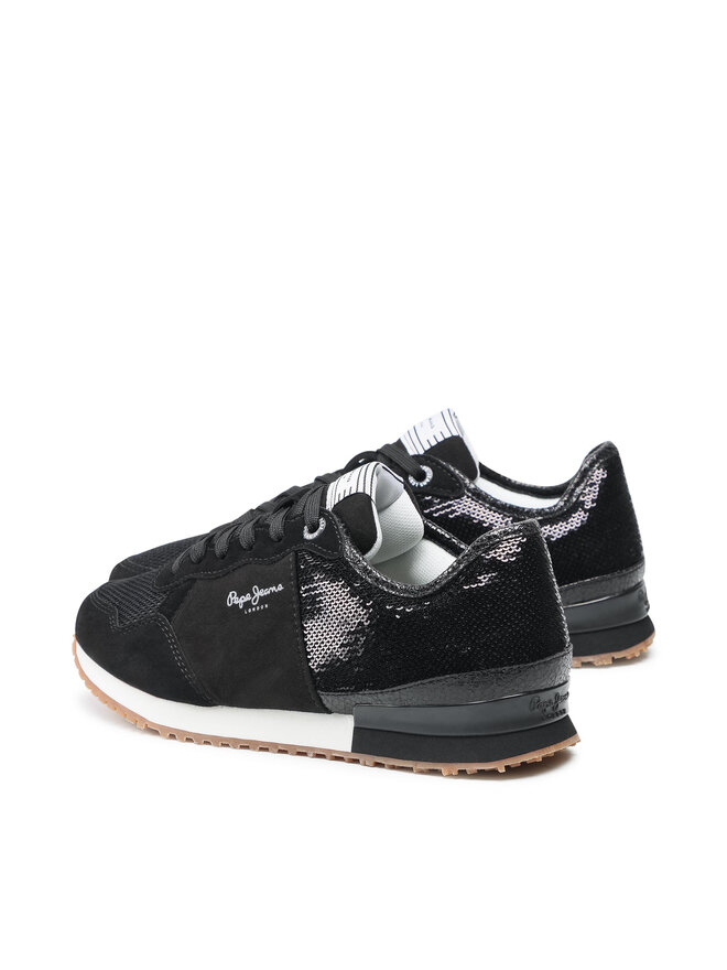 Pepe Jeans Zapatillas Pepe Jeans Archie Sequins PLS31204 Negro