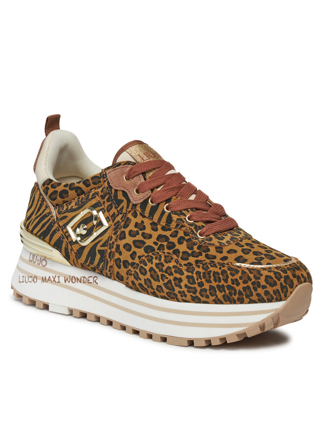 Liu Jo Sneakersy Liu Jo Maxi Wonder 01 BA4047 PX195 Hnedá