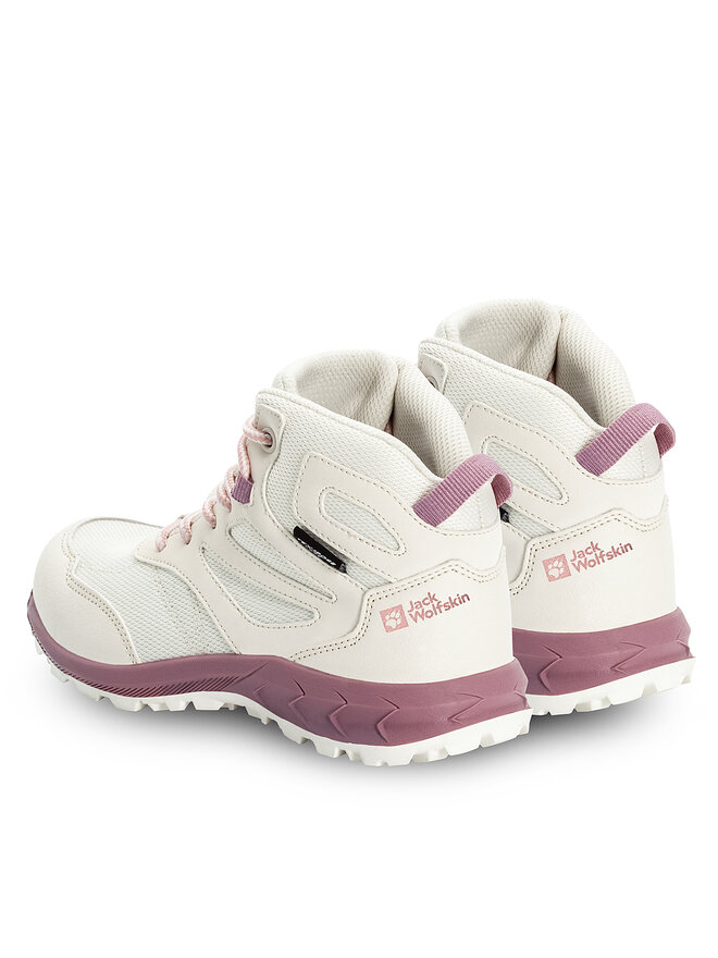 Jack Wolfskin Turistiniai batai Jack Wolfskin Woodland Texapore Mid K 4042152 Écru