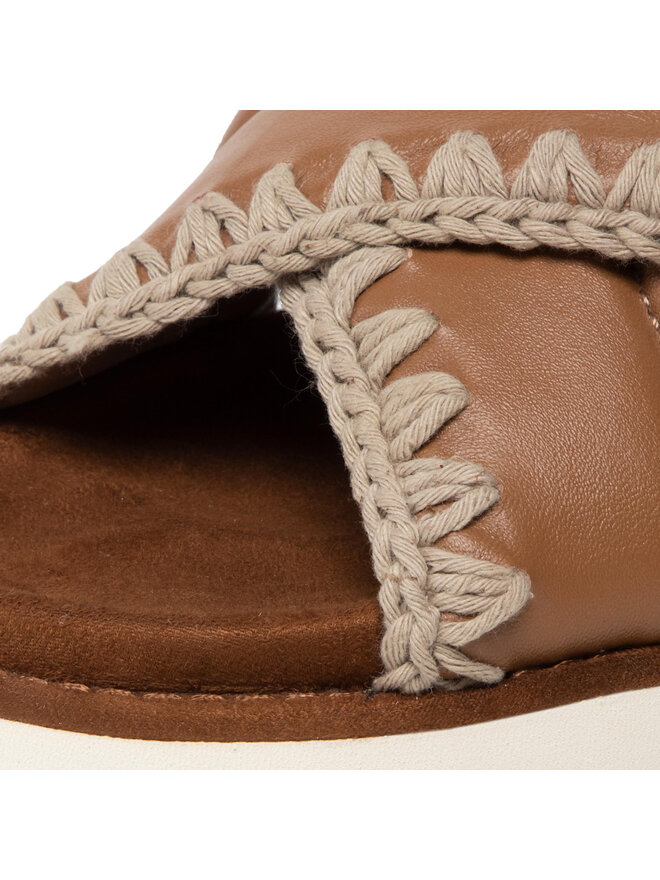 Mou Sandalen Mou New Bio # 03 Criss-Cross Upper SW461004C Braun