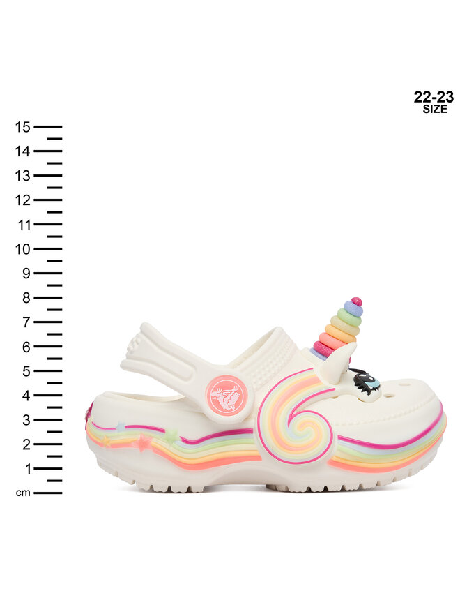 Crocs Pantoletten Crocs Toddler Crocs Iam Unicorn Lights Classic Clog 212508 Weiß