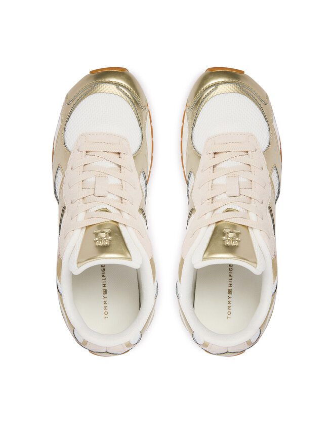 Tommy Hilfiger Sneakers Tommy Hilfiger Th Chic Metallic Retro Runner FW0FW09191 Goldfarben