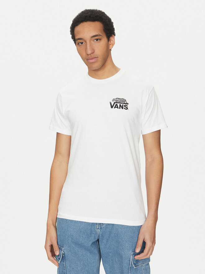 Vans Vans T-Shirt Sneaky VN000M3Y Λευκό Regular Fit