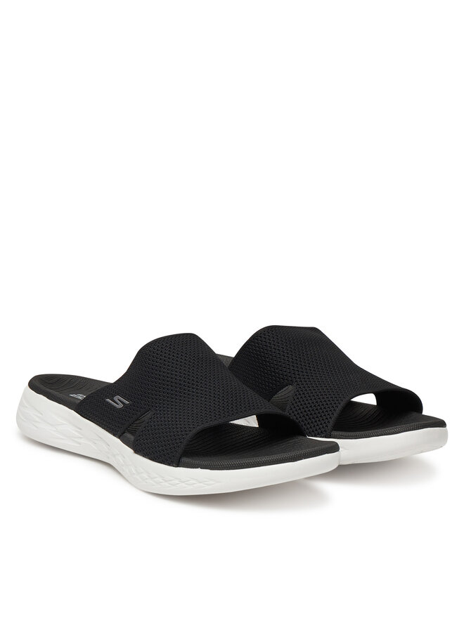 Skechers Παντόφλες Skechers On-The-Go 600-Oceanside 140003/BKW Μαύρο
