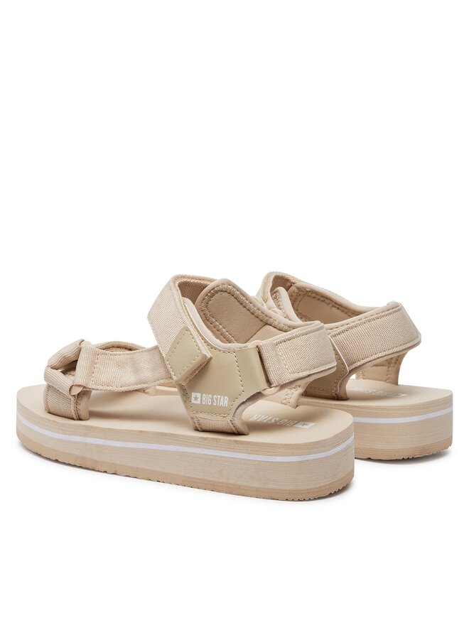 Big Star Shoes Sandały Big Star Shoes NN274A535 Beżowy