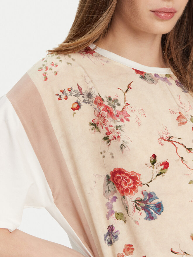 Weekend Max Mara Weekend Max Mara Camiseta Pampas 2515941082 Beis Relaxed Fit