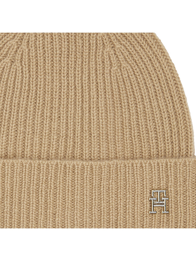 Tommy Hilfiger Σκούφος Tommy Hilfiger Cashmere Chic Beanie AW0AW15321 Μπεζ