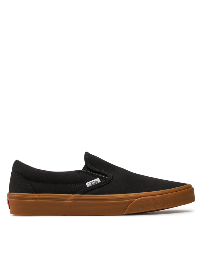 Vans old skool black and brown sole 2025