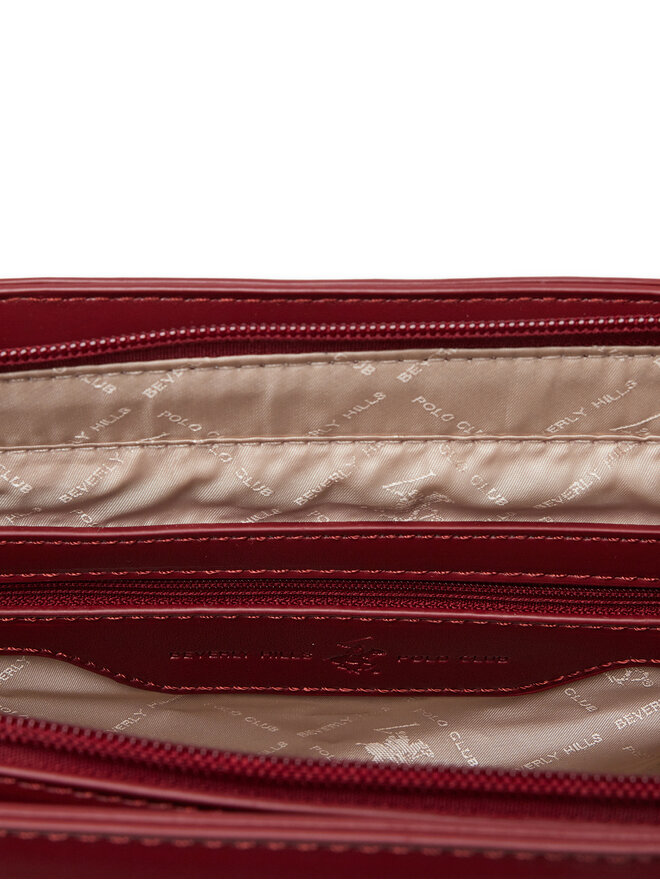 Beverly Hills Polo Club Ročna torba Beverly Hills Polo Club C-BHPC-B-008-06 Bordo rdeča