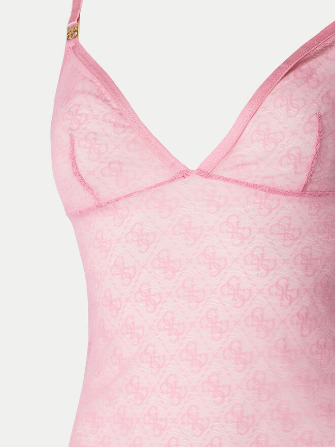 Guess Guess Naktiniai marškiniai O5RX02 KCLB0 Rožinė Slim Fit
