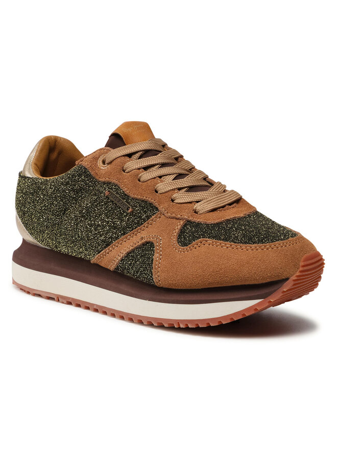 Sneakers Pepe Jeans Zion Lux PLS30788 Braun eschuhe