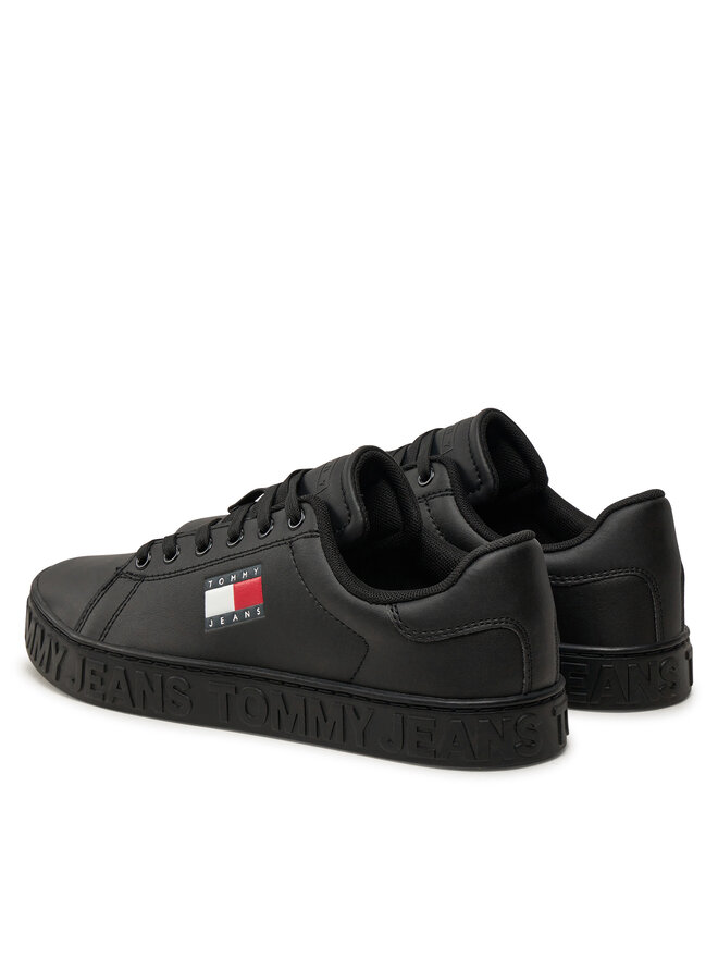 Tommy Jeans Sneakersy Tommy Jeans Tjw Logo Outsole Sneaker Ess EN0EN02703 Czarny