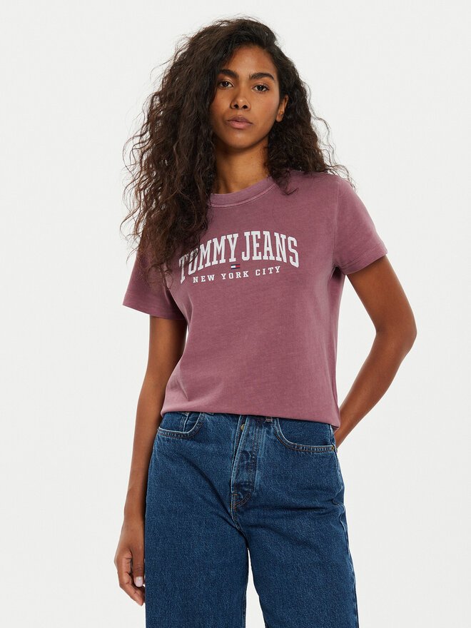Tommy Jeans Tommy Jeans Camiseta Varsity DW0DW19826 Violeta Regular Fit