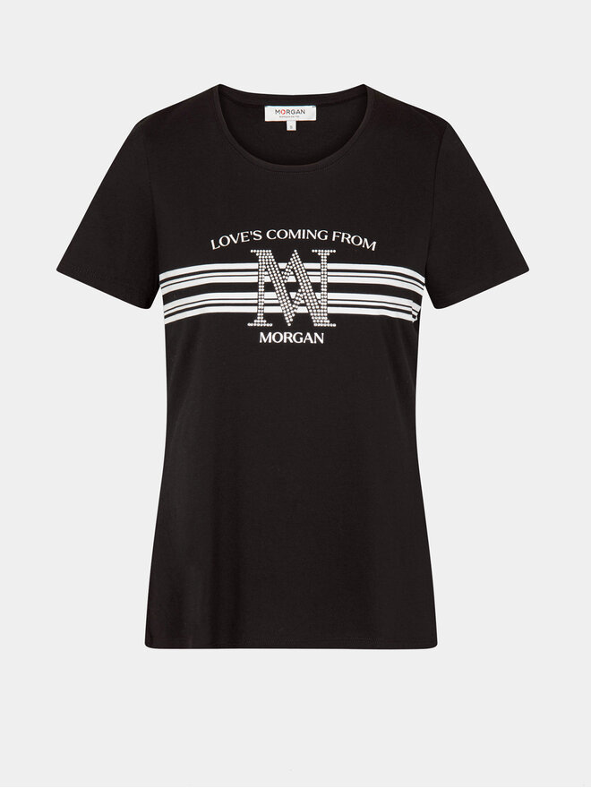 Morgan Morgan T-Shirt 241-DONNA Μαύρο Regular Fit