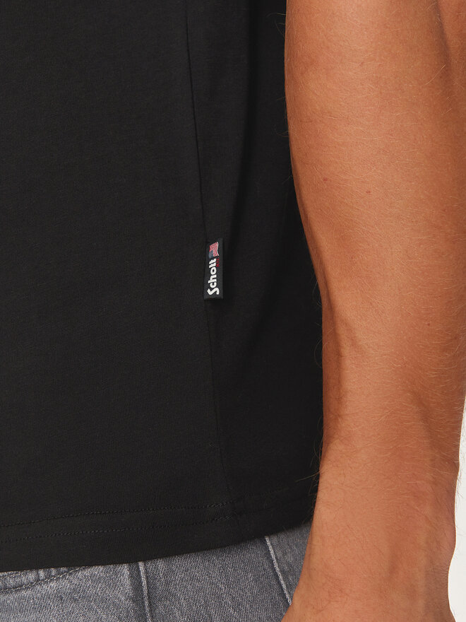 SCHOTT N.Y.C. SCHOTT N.Y.C. T-Shirt TSLOGO Μαύρο Regular Fit