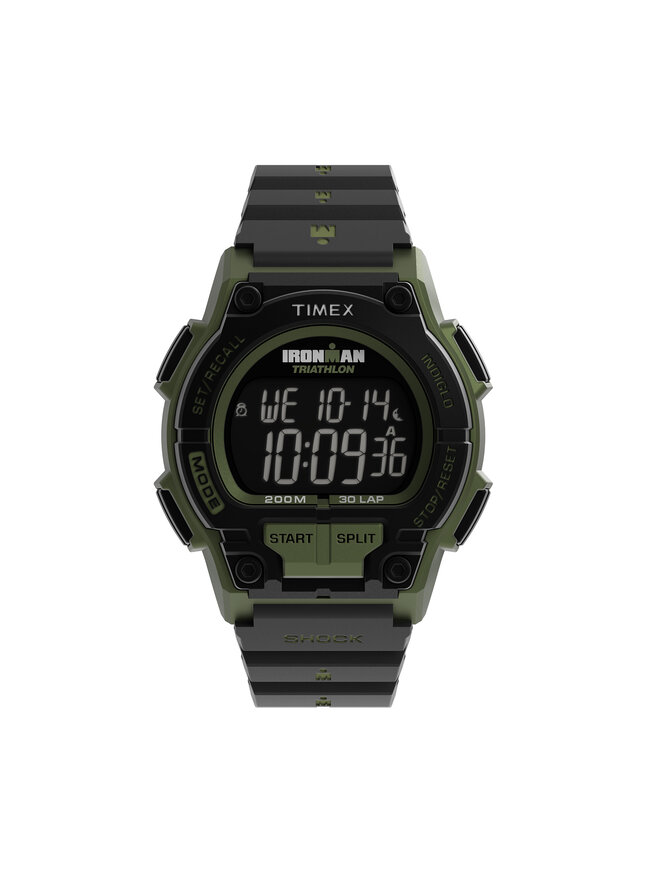 Timex Pulkstenis Timex Ironman Shock TW5M64900 Zaļš