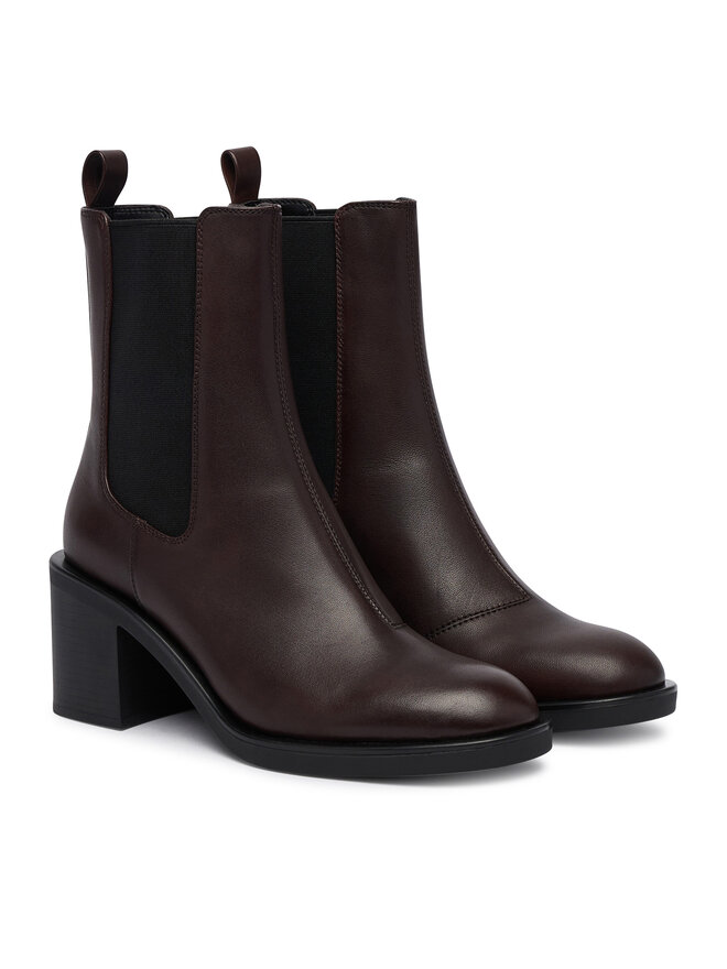 HUGO Stiefeletten HUGO Nalie 50577414 Dunkelbraun
