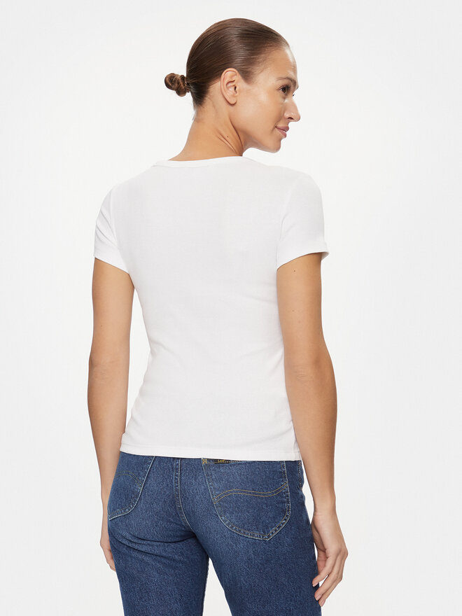Tommy Jeans Tommy Jeans Marškinėliai Essential DW0DW17385 Balta Slim Fit