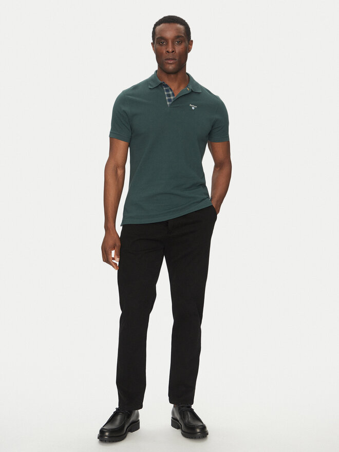 Barbour Barbour Poloshirt Tartan MML0012GN89 Grün Regular Fit
