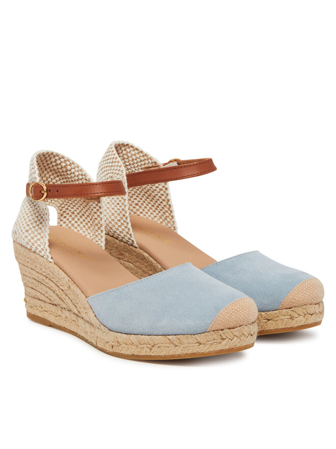 Genuins Espadrilles Genuins Carina Velour G106384 Zils