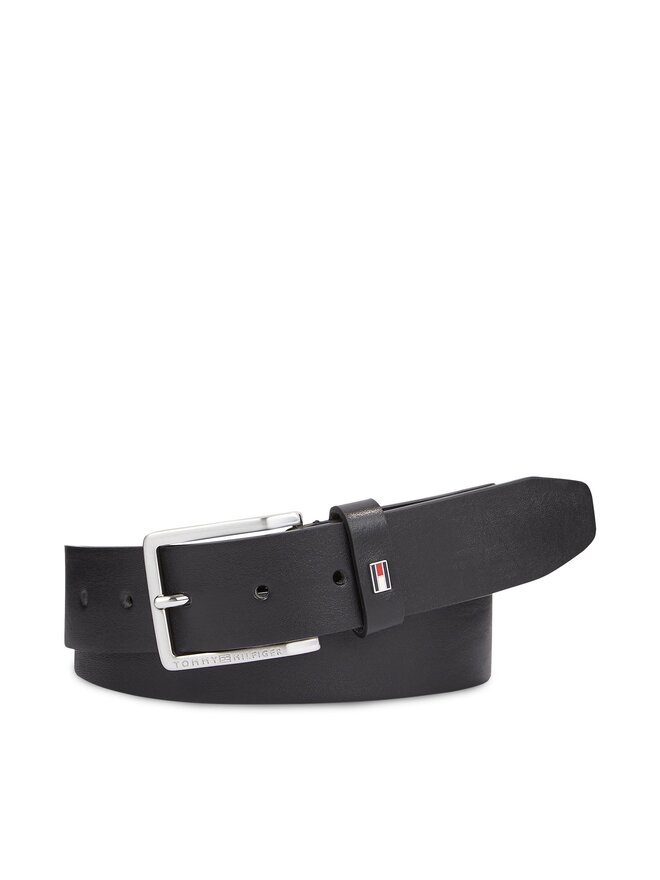 Tommy Hilfiger Чоловічий ремінь Tommy Hilfiger Oliver 3.5 Adj AM0AM12166 Чорний