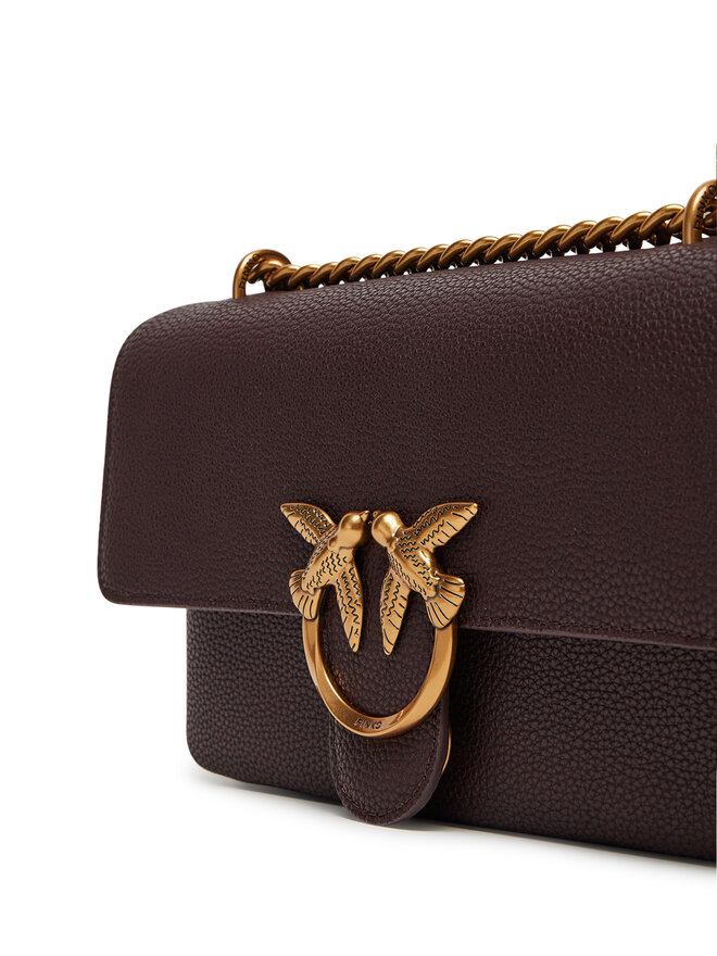 PINKO Handtasche PINKO Love One Soft Mini AI 24-25 PLTT 104528 A29Q Braun