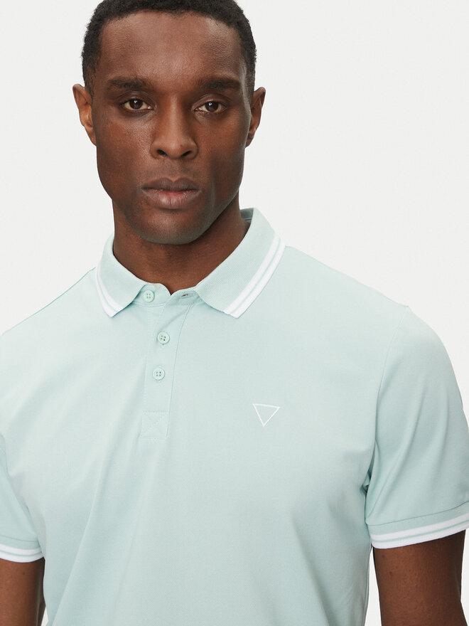 Guess Guess Pólóing M2GP34 KARS0 Zöld Regular Fit