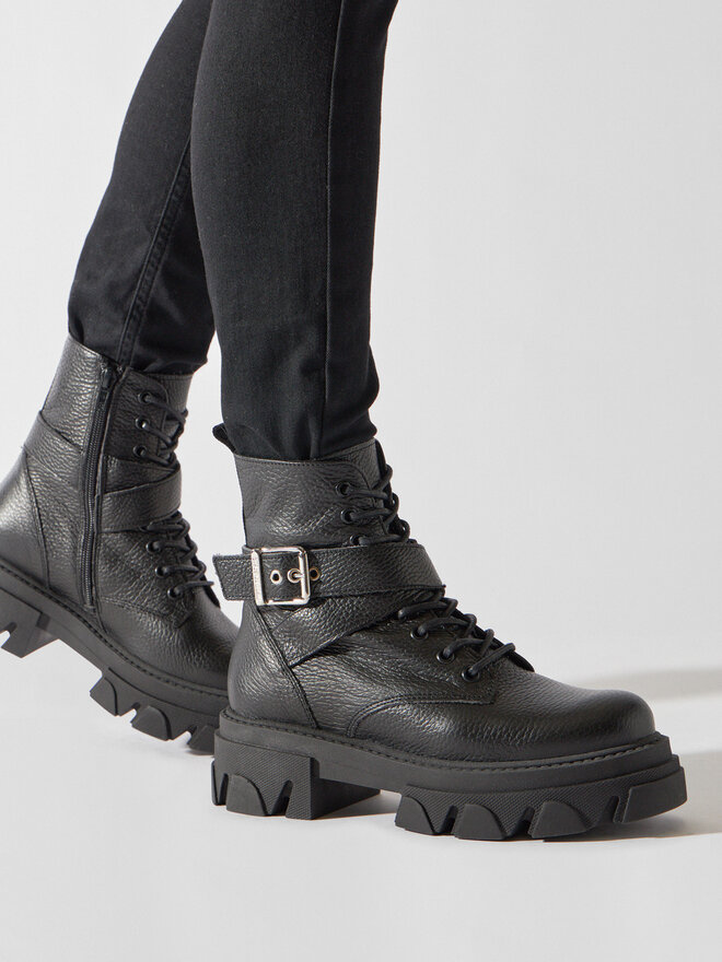 Steve Madden Schnürstiefeletten Steve Madden Mae SM19000034 SM19000034-017 Schwarz