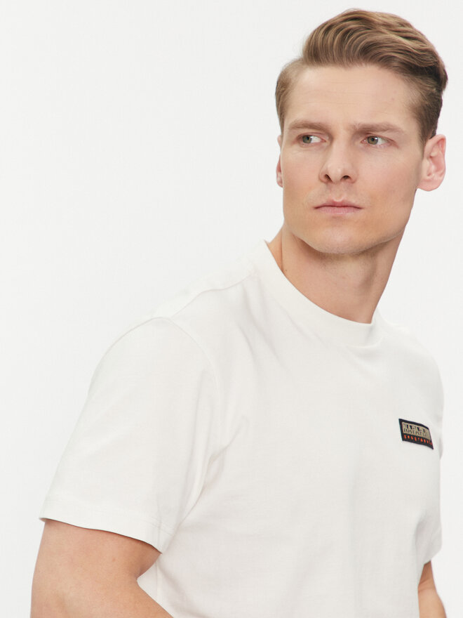 Napapijri Napapijri Футболка Iaato NP0A4HFZ Écru Regular Fit