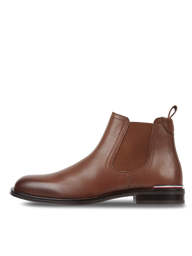Tommy Hilfiger Боти тип челси Tommy Hilfiger Core Rwb Hilfiger Lth Chelsea FM0FM04806 Кафяв