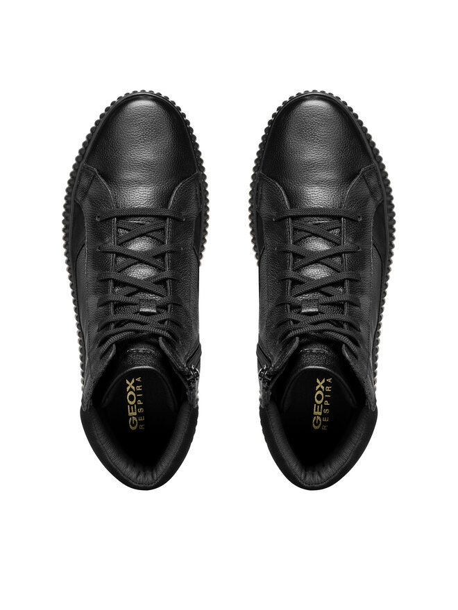 Geox Schnürschuhe Geox D Graisy D46XFC 046LT C9999 Schwarz