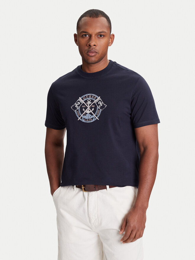 Guess Guess Camiseta M5YI62 K8FQ4 Azul marino Regular Fit