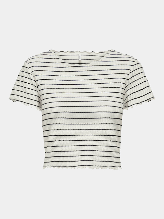 ONLY ONLY Camiseta Anits 15253651 Écru Regular Fit