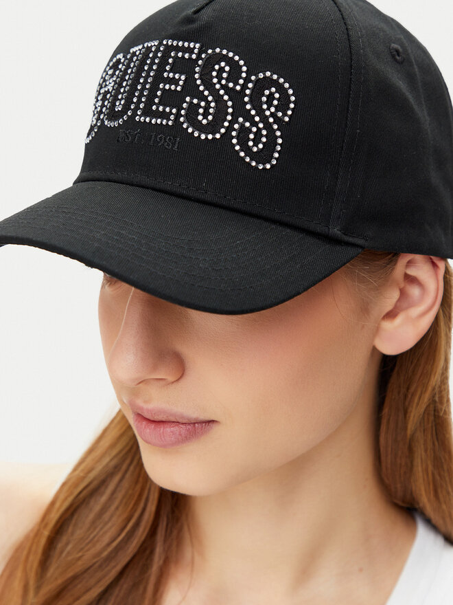 Guess Шапка с козирка Guess W5GZ15 WEGD0 Черен
