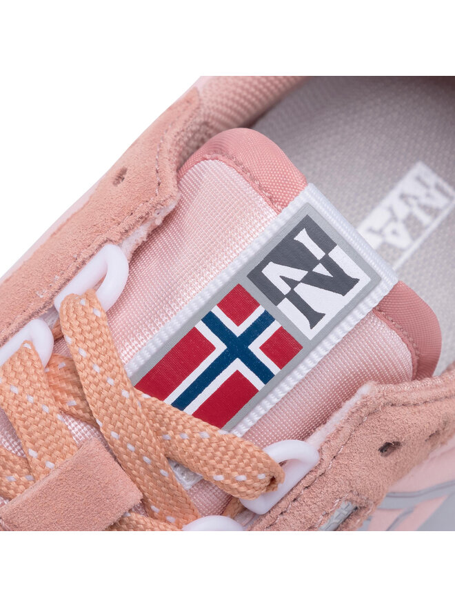 Mens Napapijri Stab Sneakers In Khaki Green | Soletrader