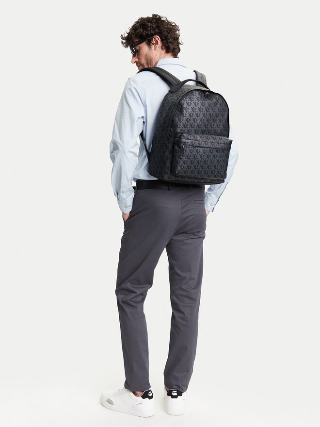 Calvin Klein Jeans Hátizsák Calvin Klein Jeans Matte Aop Center Zip Bp 43 LV04G3112G Fekete