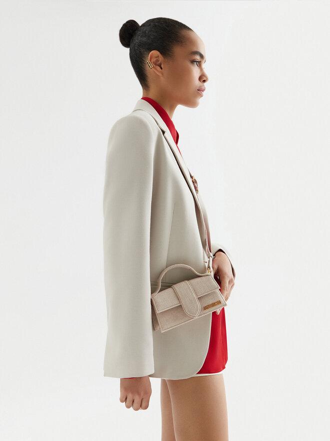 JACQUEMUS Geantă JACQUEMUS Le Grand Bambino 213BA007-3071 Bej