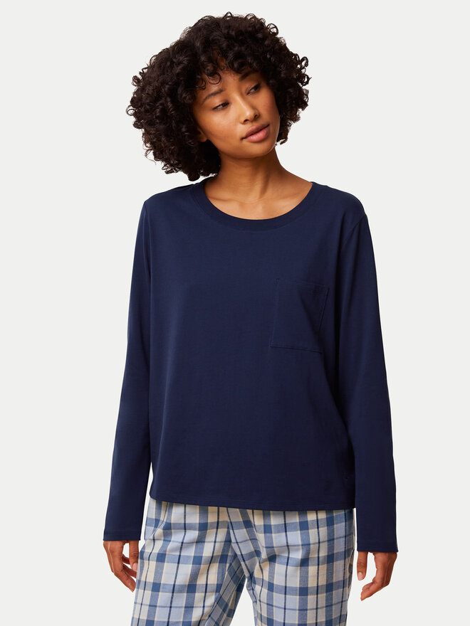 Triumph Triumph Pyjama-T-Shirt 10221070 Dunkelblau Regular Fit