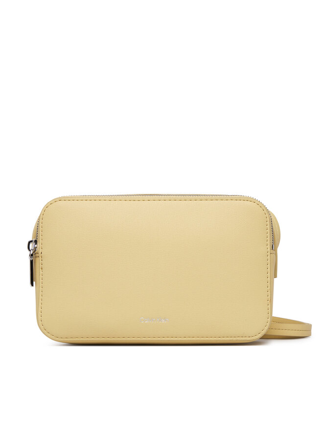 Calvin Klein Handtasche Calvin Klein Foil Logo Elongated Camera Bag LV04F3276G Gelb