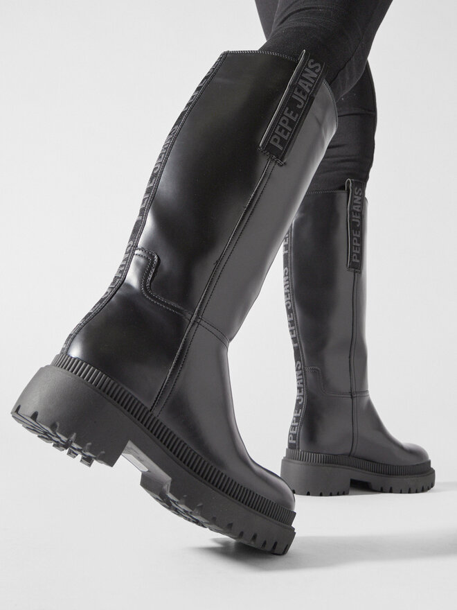 Pepe Jeans Чоботи Pepe Jeans Bettle Handler PLS50461 Чорний