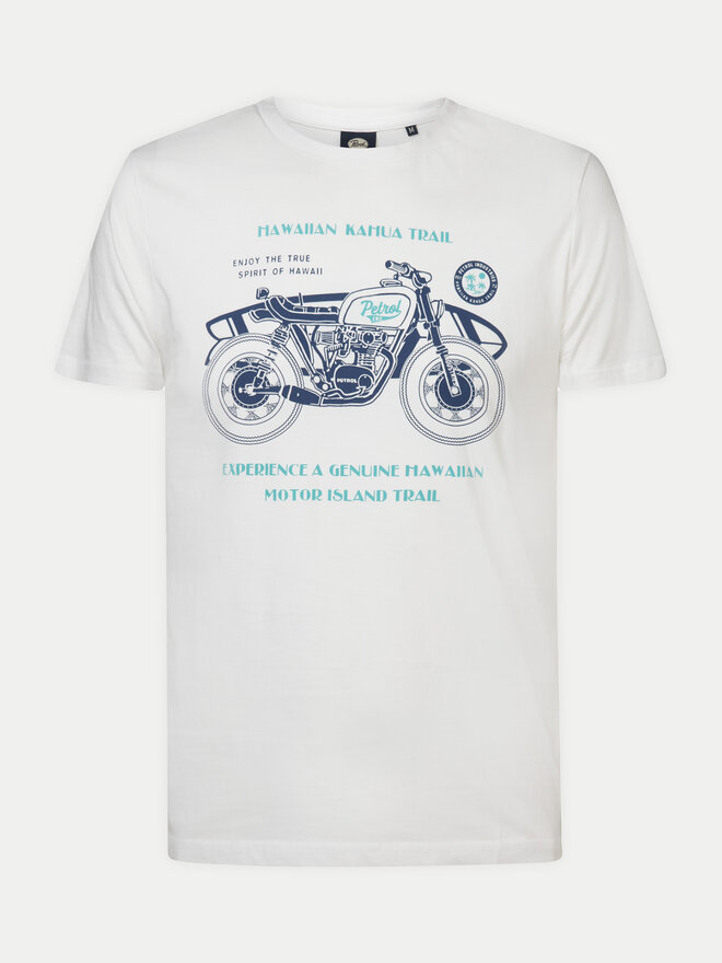 Petrol Industries Petrol Industries Camiseta M-1040-TSR707 Blanco Regular Fit
