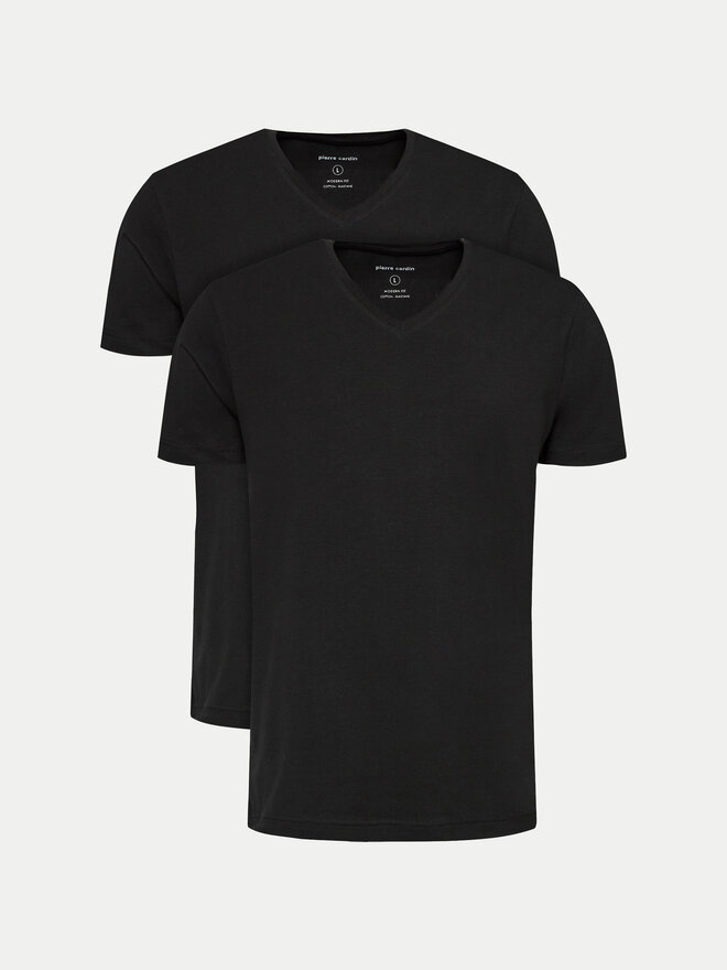 Pierre Cardin Pierre Cardin 2er-Set T-Shirts 29991.000.9000 Schwarz Modern Fit