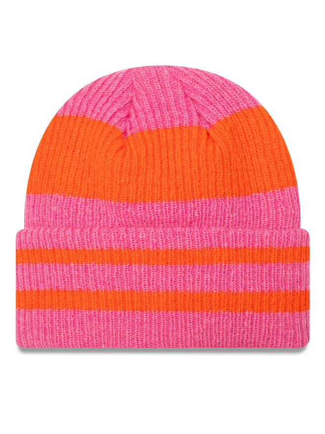 New Era Шапка New Era Stripe Cuff Knit Beanie 60580763 Розов